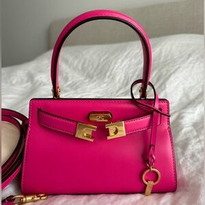 Tory Burch Lee Radziwill Petite Bag in Crazy Pink Orig $498
